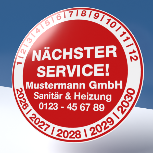 Plakette Service 7